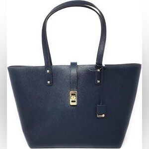 Michael Kors Karson LG Carryall Tote Leather NAVY